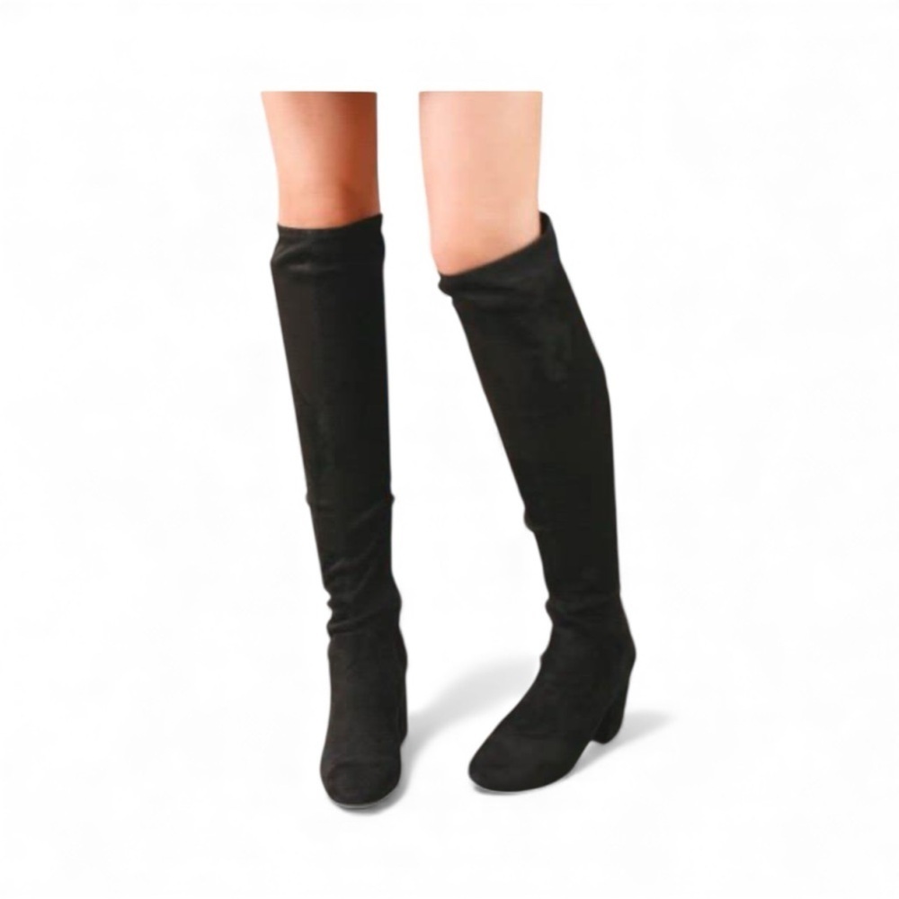 Bar III Women’s Gabrie Black over the knee boots, size 5.5 NEW